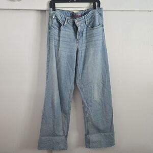 Lucky Brand High Waste Wide Leg Light Wash Jeans